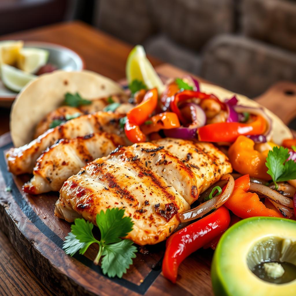 Fajitas au poulet