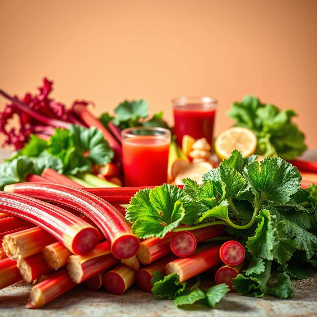 bienfaits santé rhubarbe
