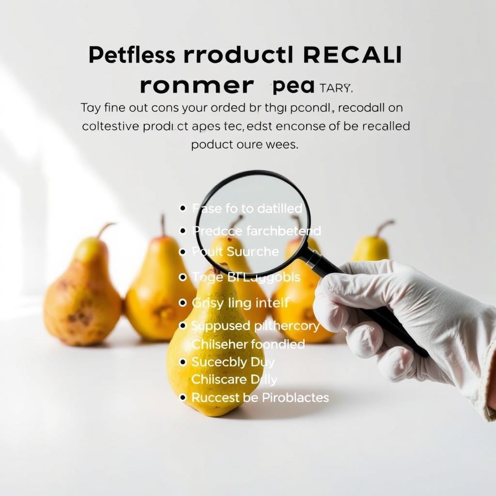 conseils consommateurs concernant le produit rappelé