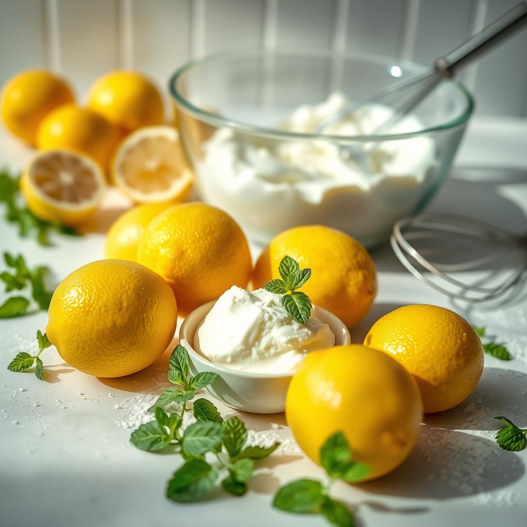 ingrédients fondant citron