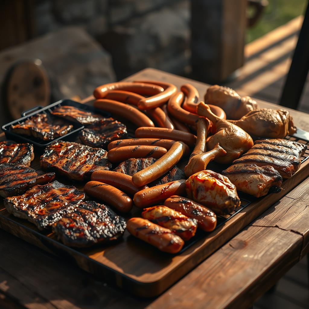 viande au barbecue
