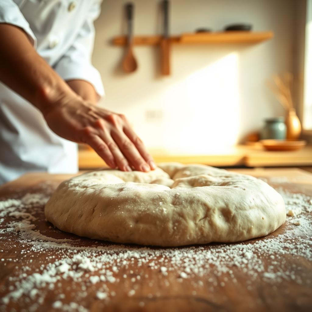 préparation pâte pizza