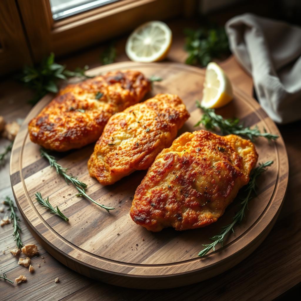 temps de cuisson escalopes de poulet croustillantes