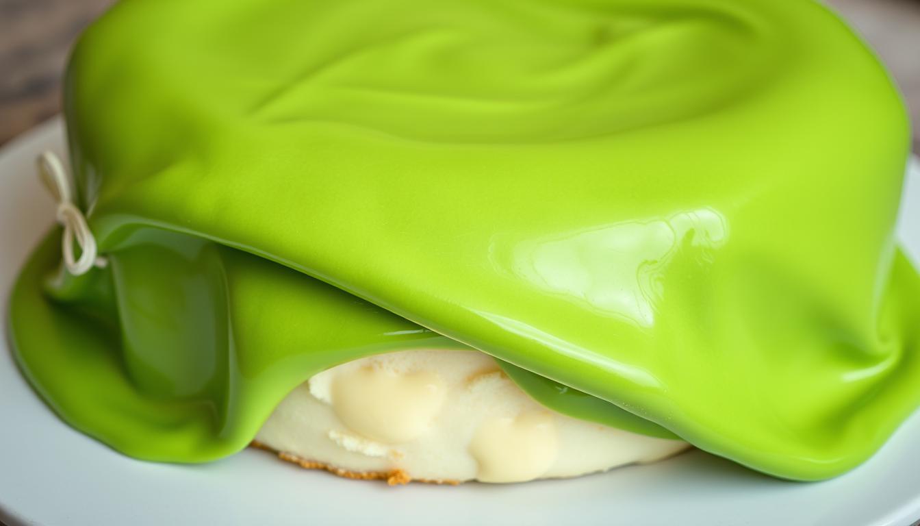 Green Marzipan Covering for Princess Torte