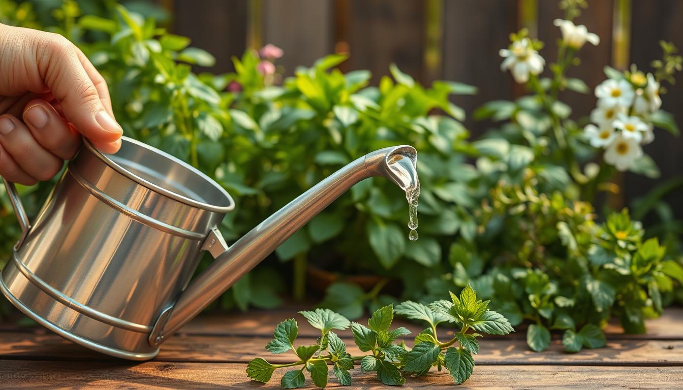 herb care watering can