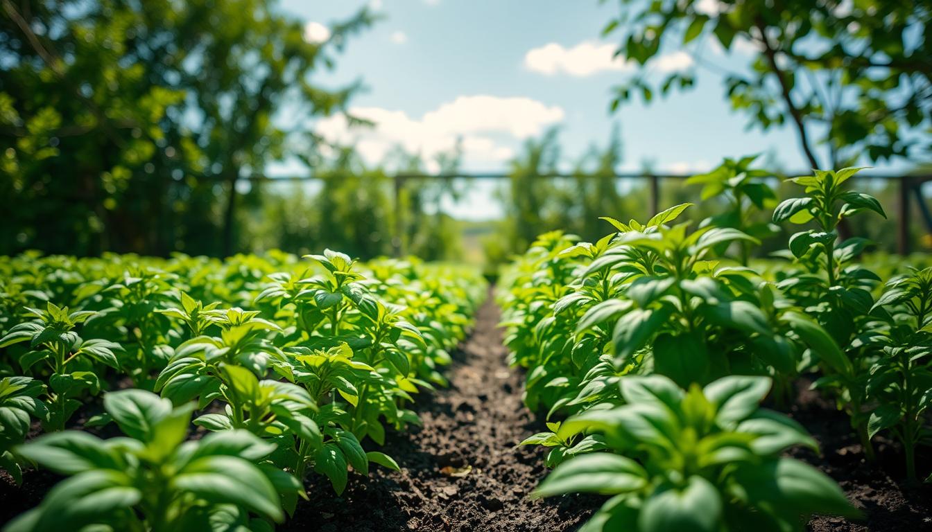 basil plant spacing