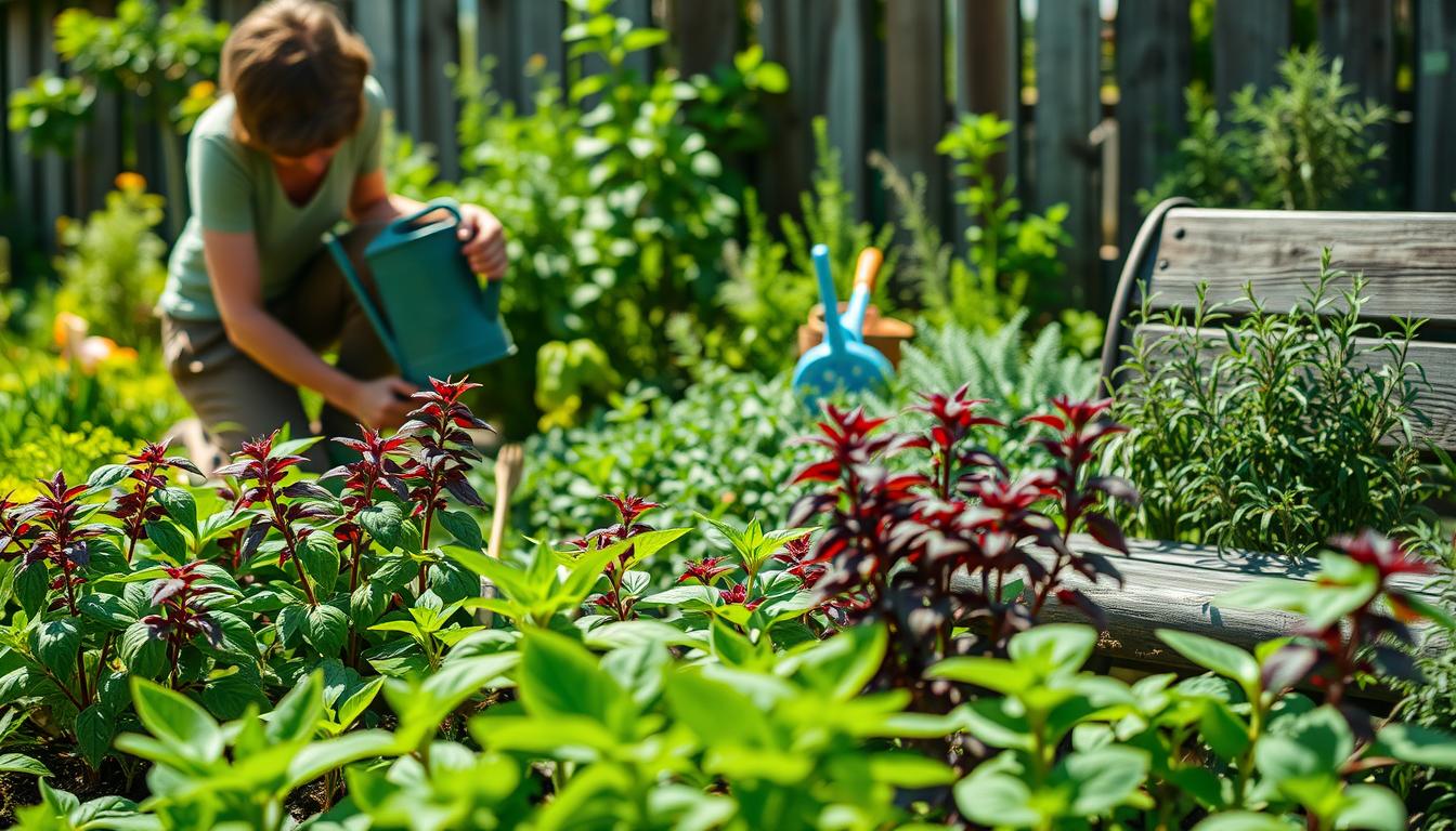 herb garden maintenance