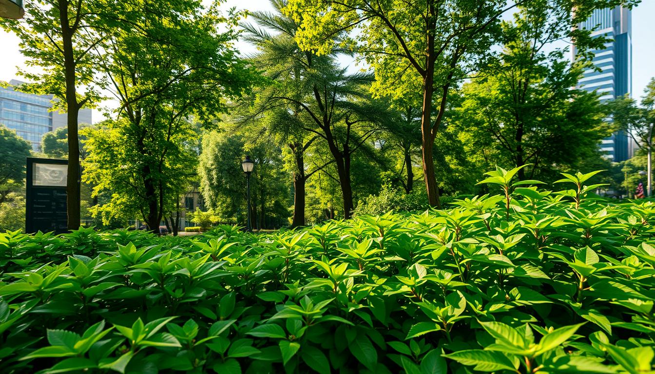 plants reducing air pollution