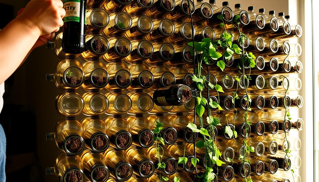 step by step plastic bottle vertical garden