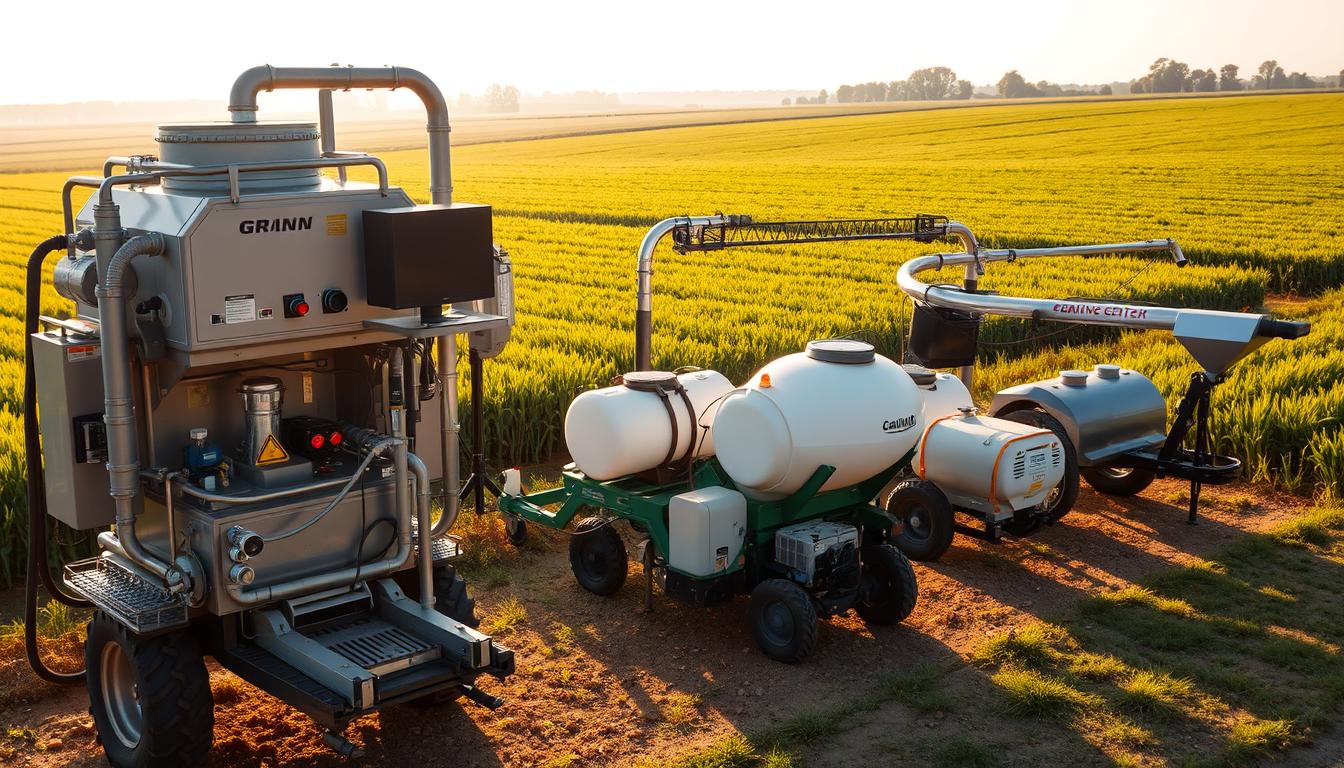 معدات تعفير محاصيل الحبوب