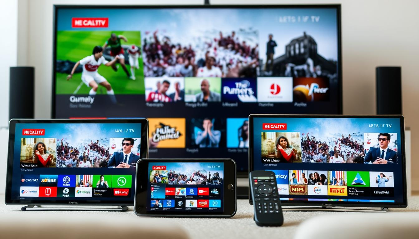IPTV alle Sender freischalten auf verschiedenen Geräten wie Smart-TV, Tablet und Smartphone