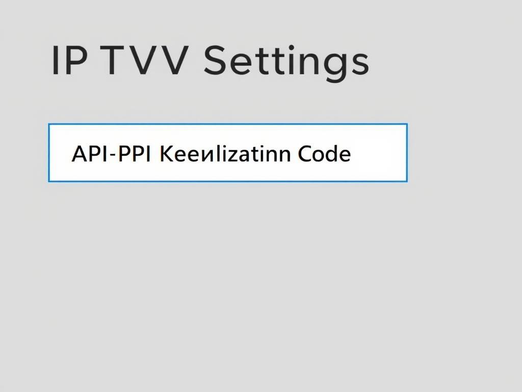 Eingabe eines API-Schlüssels in IPTV-Einstellungen zum Freischalten aller Sender