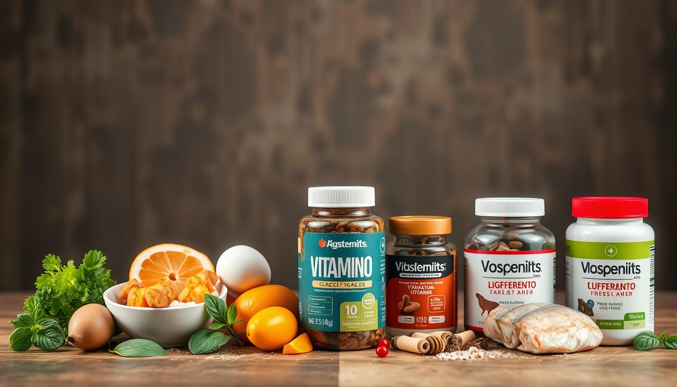 Comparação entre alimentos naturais e suplementos vitamínicos para cachorros