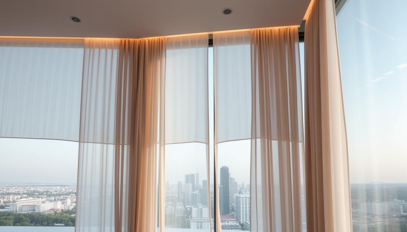 modern villa window coverings