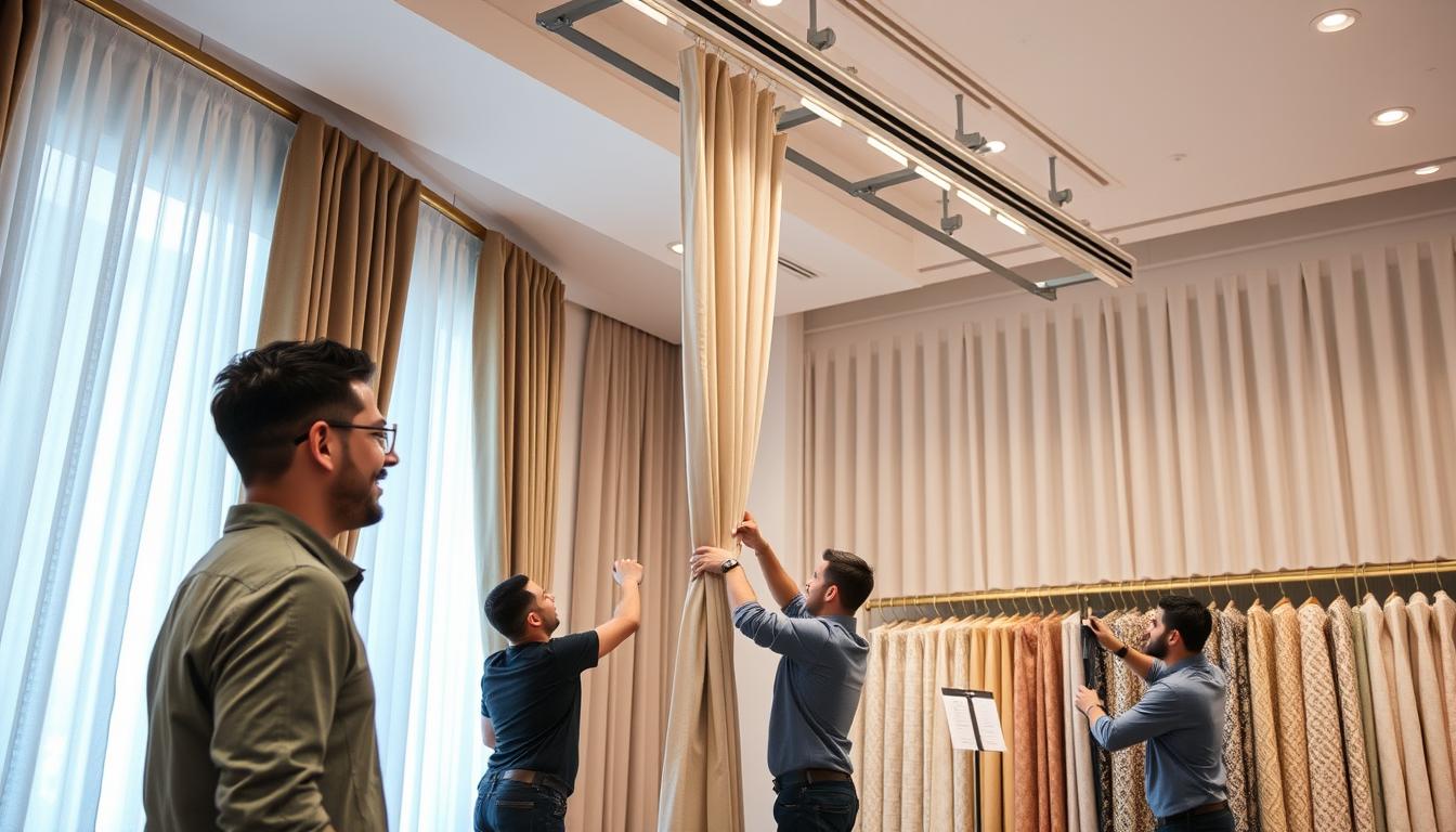 curtain installation Dubai