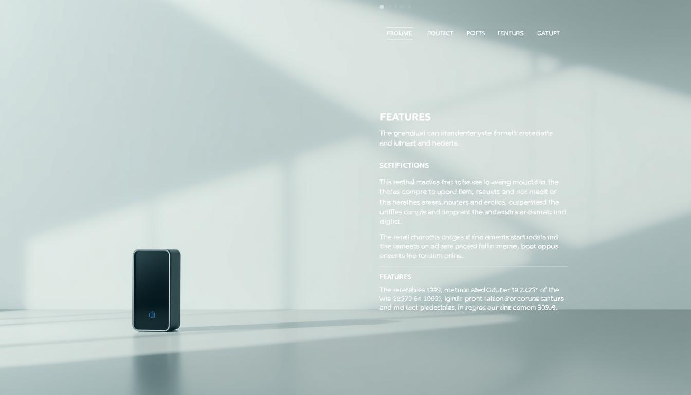 product page layout