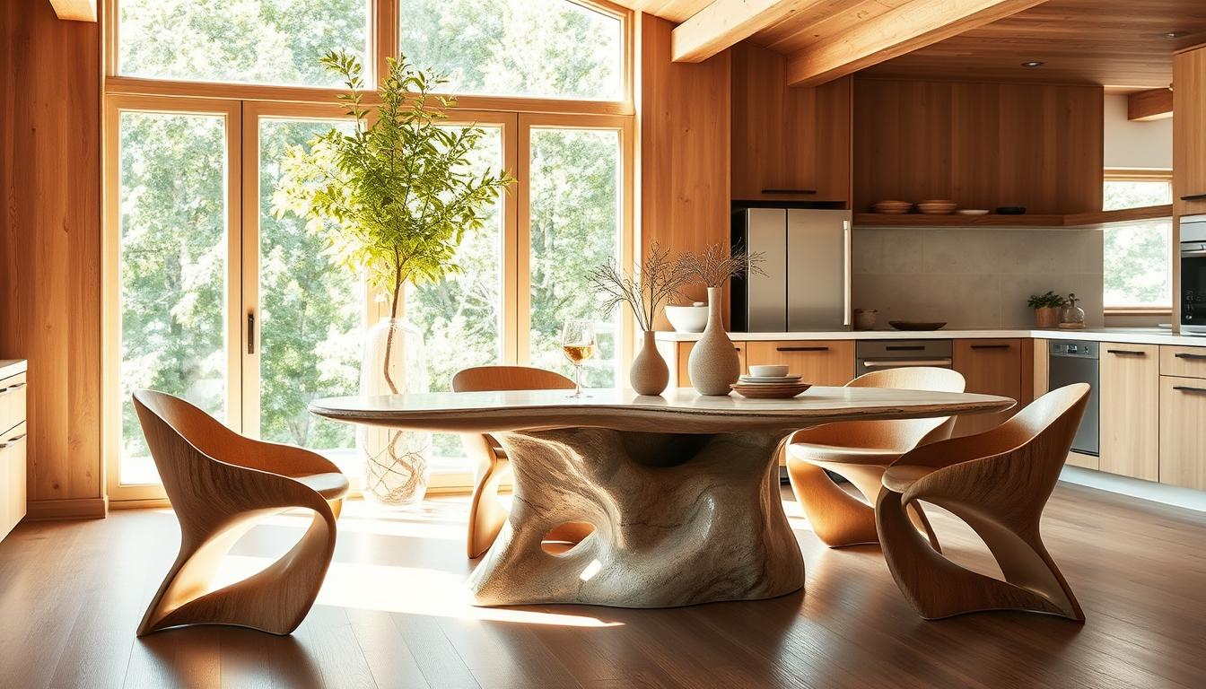 mobilier organique cuisine