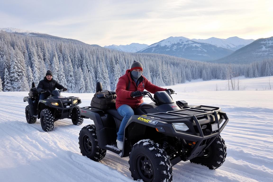 Kartepe'de ATV safari ve kış aktiviteleri