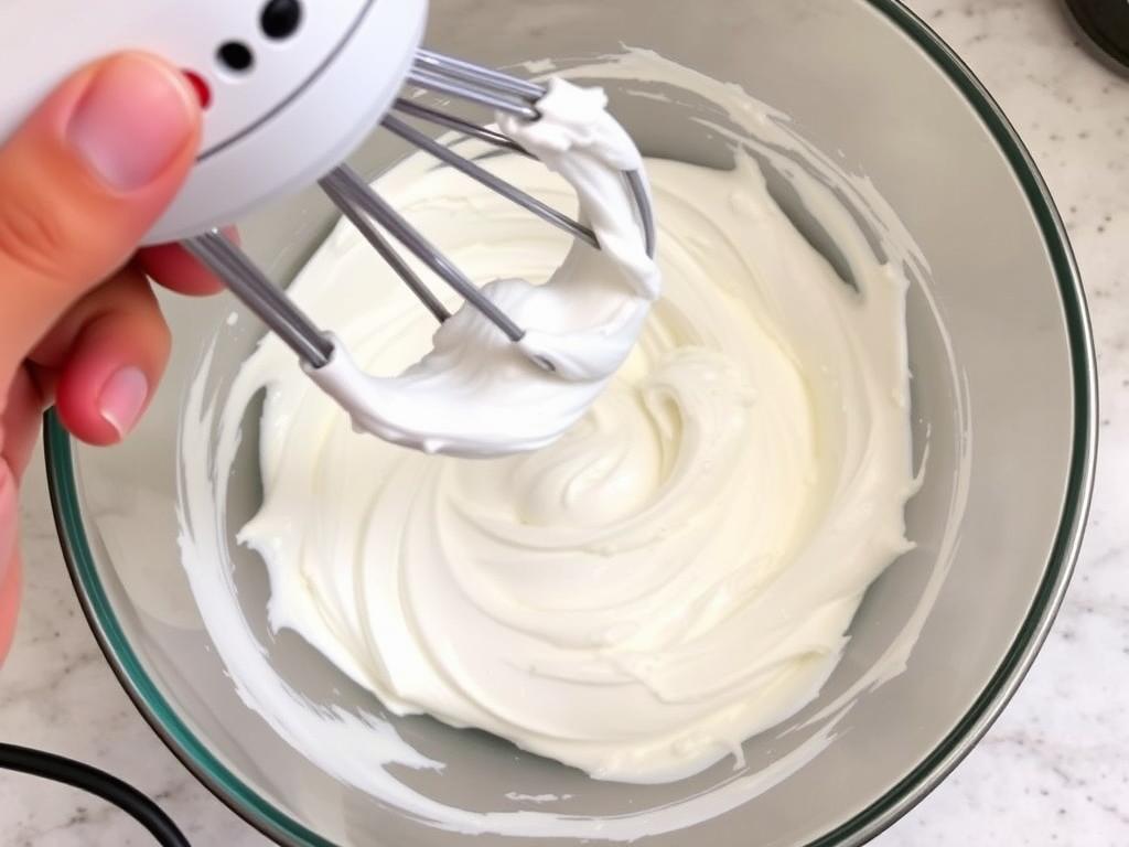Whipping cream for the cake topping