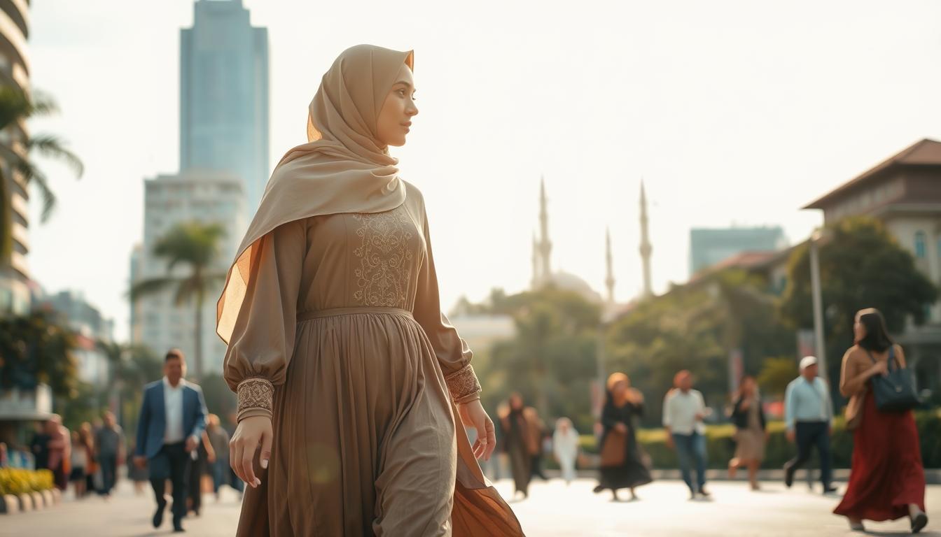 mode modest di Indonesia