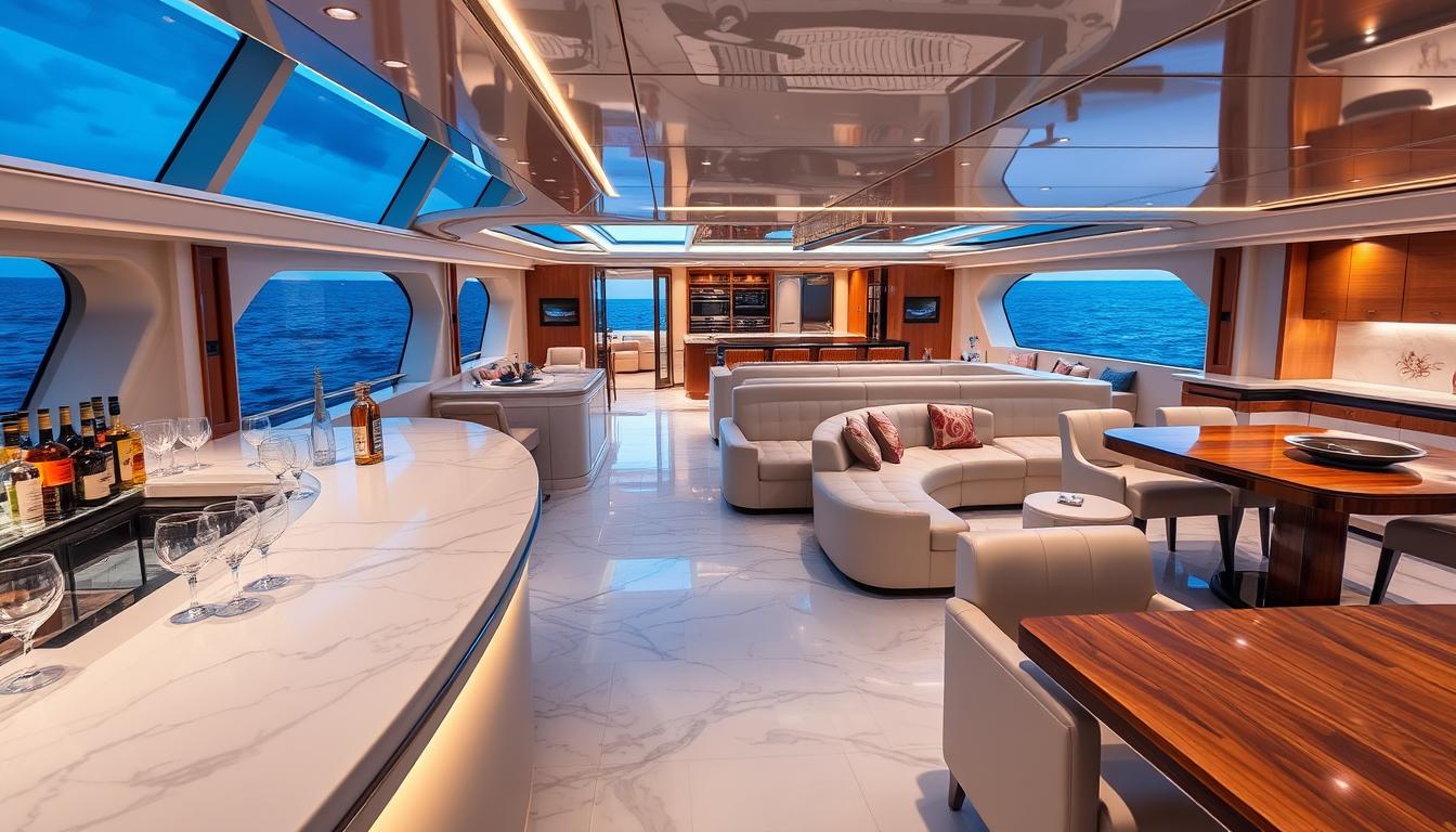 luxury yacht amenities