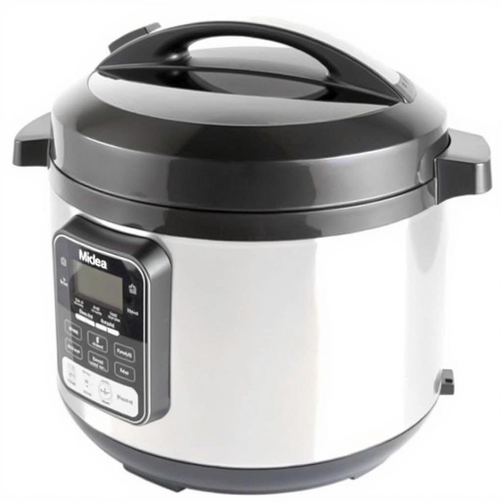 Panela de pressão elétrica Midea PPA71 6L com display digital e design moderno