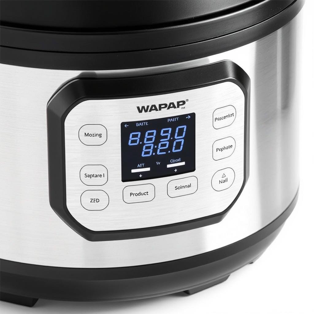 Panela de pressão elétrica WAP Prosdócimo 6L em inox e preto com painel digital