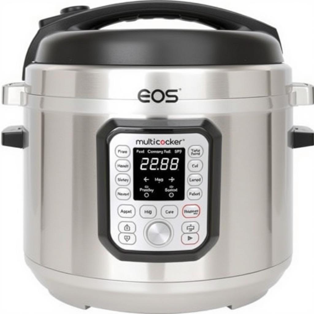 Panela de pressão elétrica EOS Multicooker Titanium 5L com acabamento premium