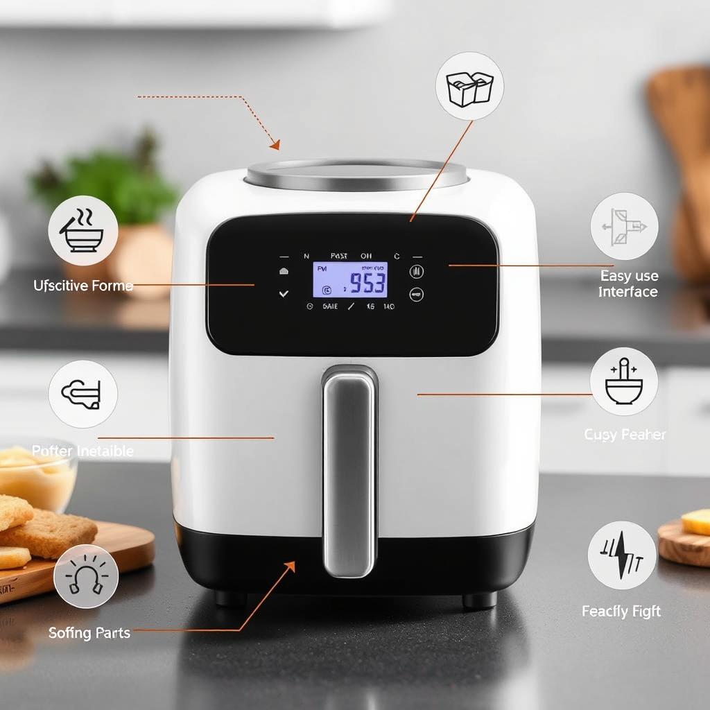 Panificadora com design moderno e interface intuitiva