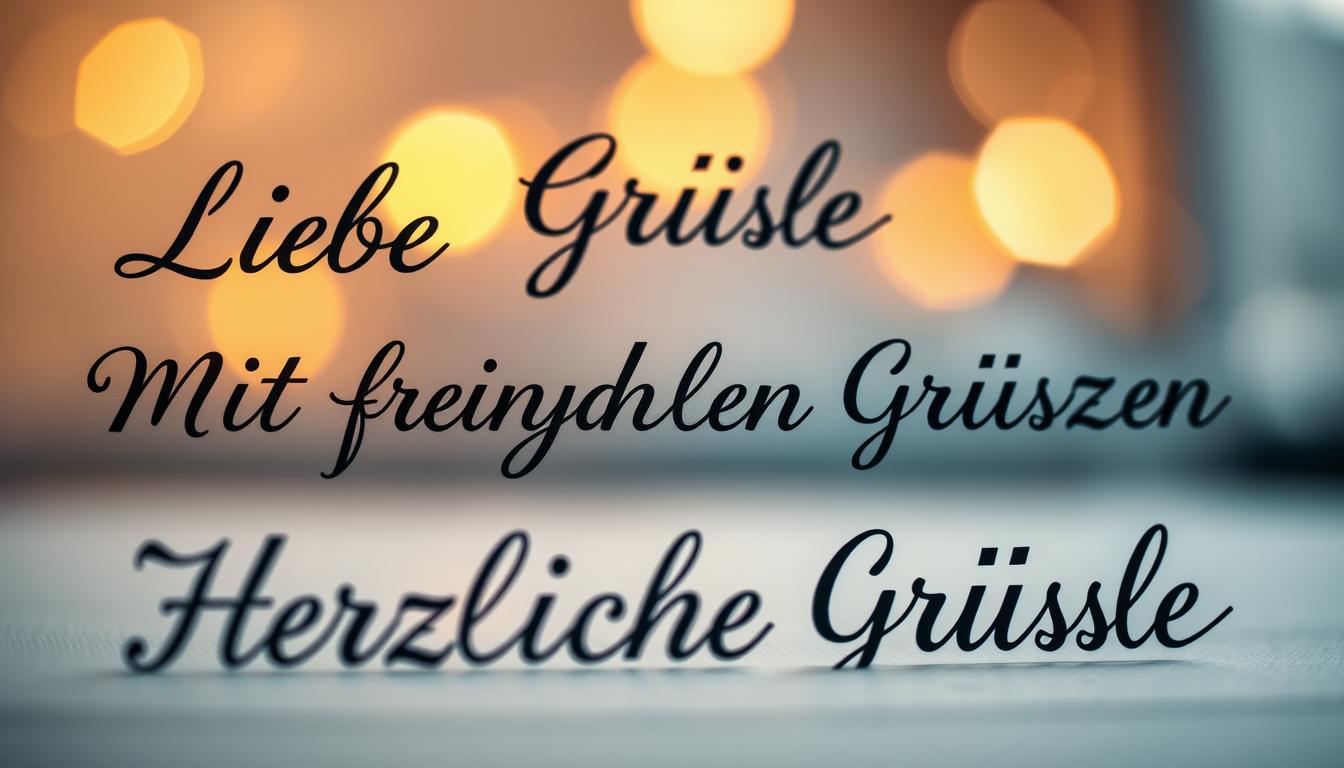 Grußformeln für Briefe und Mails