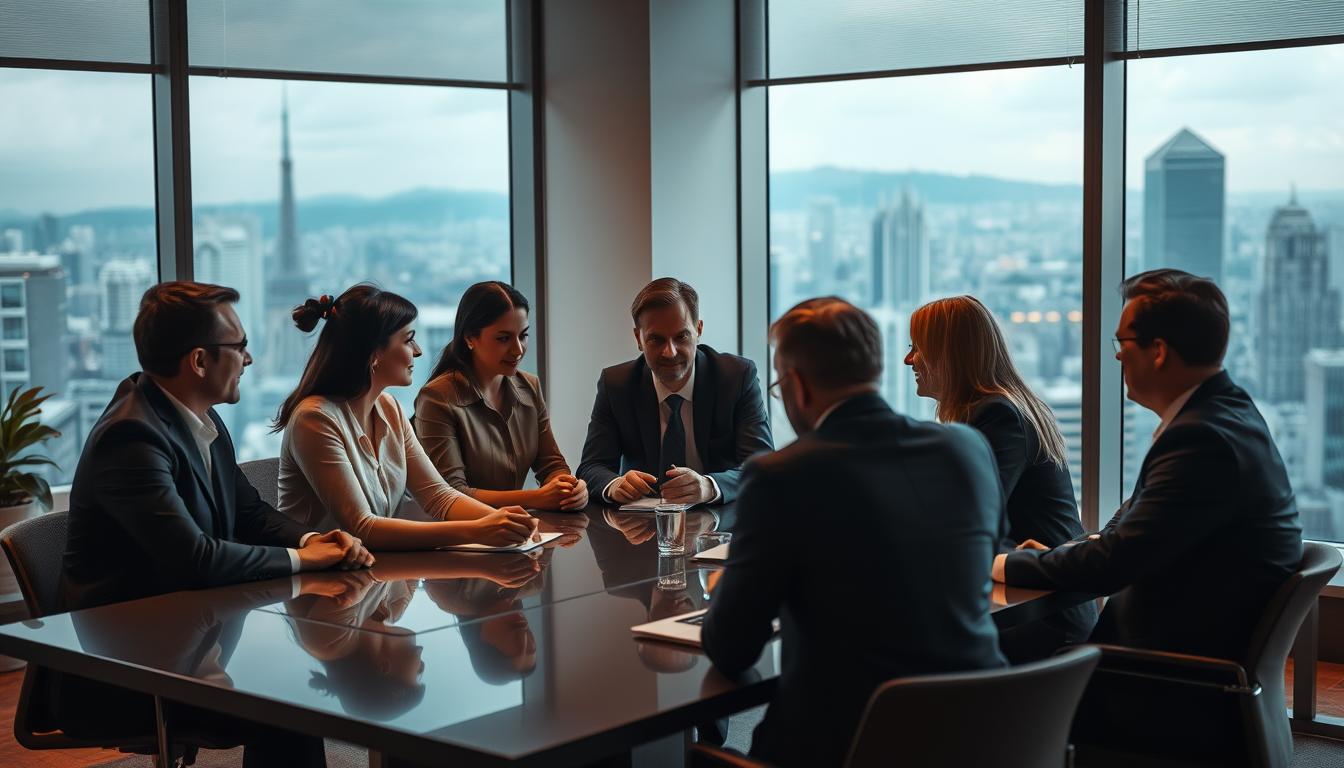 Führungskräfte im Meeting