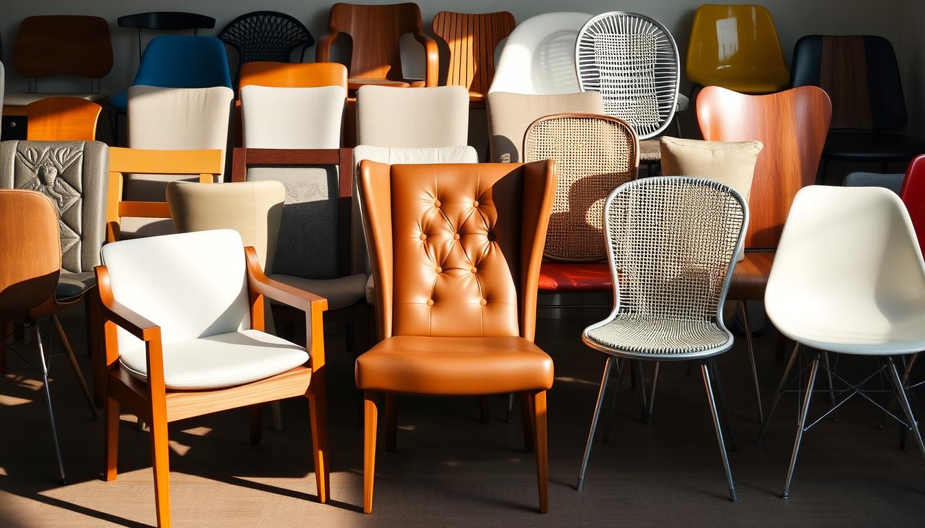 verschillende stijlen eetkamerstoelen
