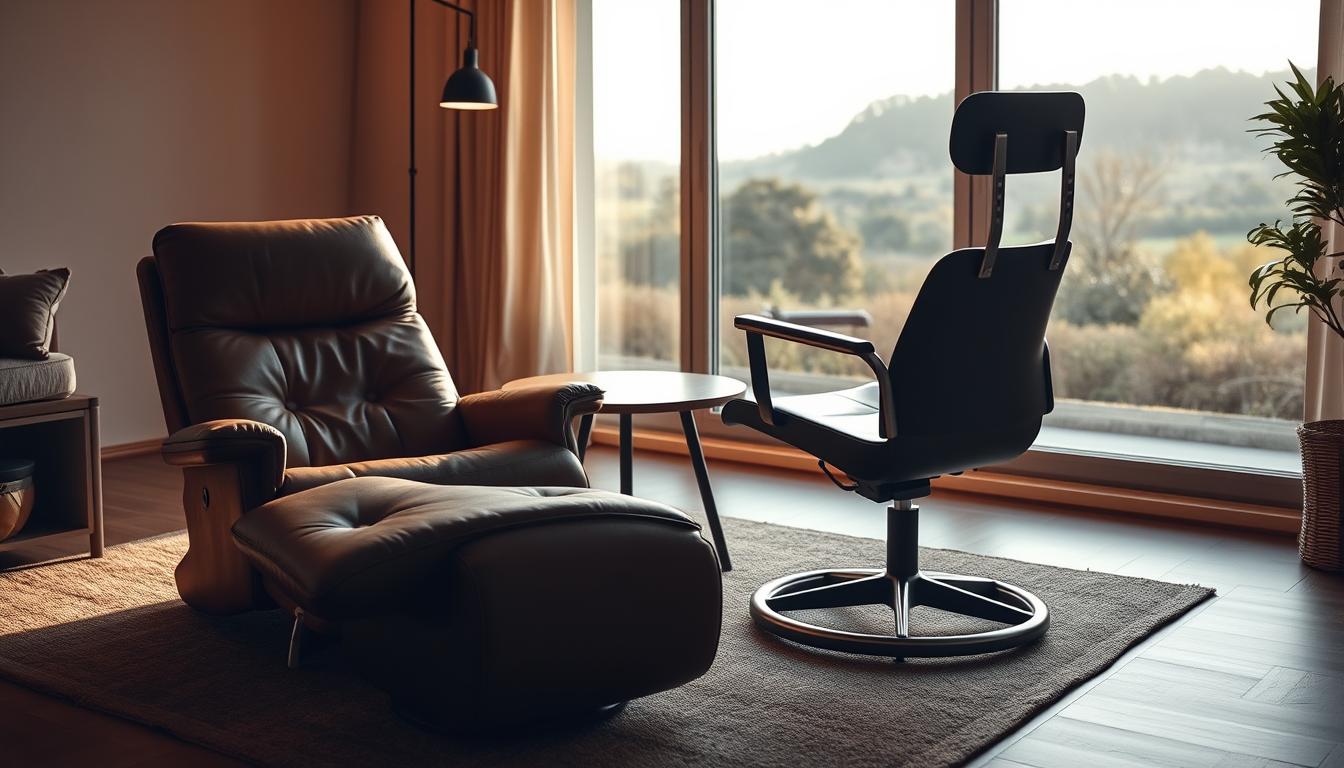Relaxfauteuil vs. sta-op stoel