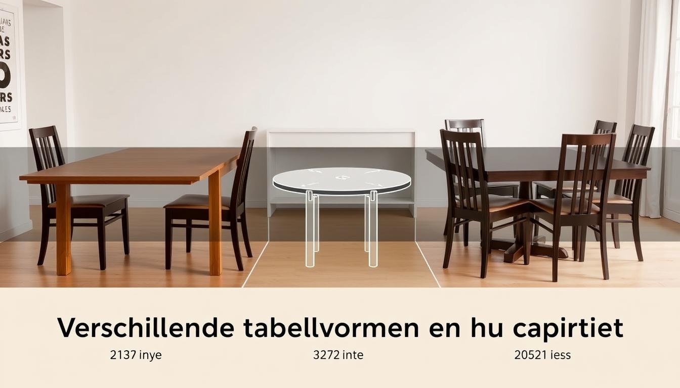 vergelijking tafelvormen
