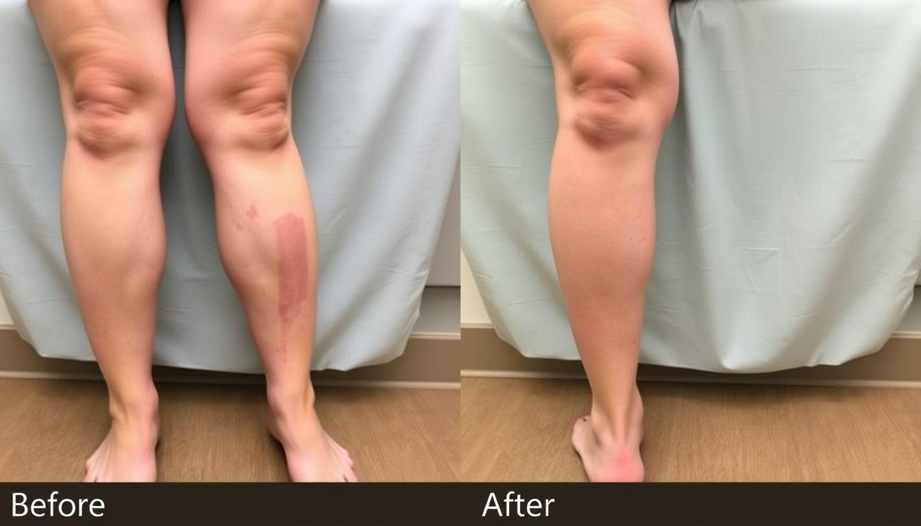 Before and after comparison of leg circulation improvement with IBT for circulation