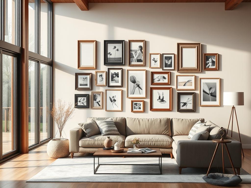 posicionamento de quadros na parede