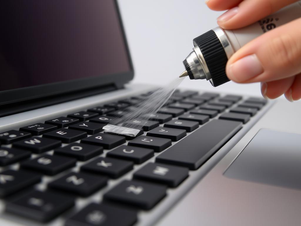 Limpeza de teclas individuais notebook