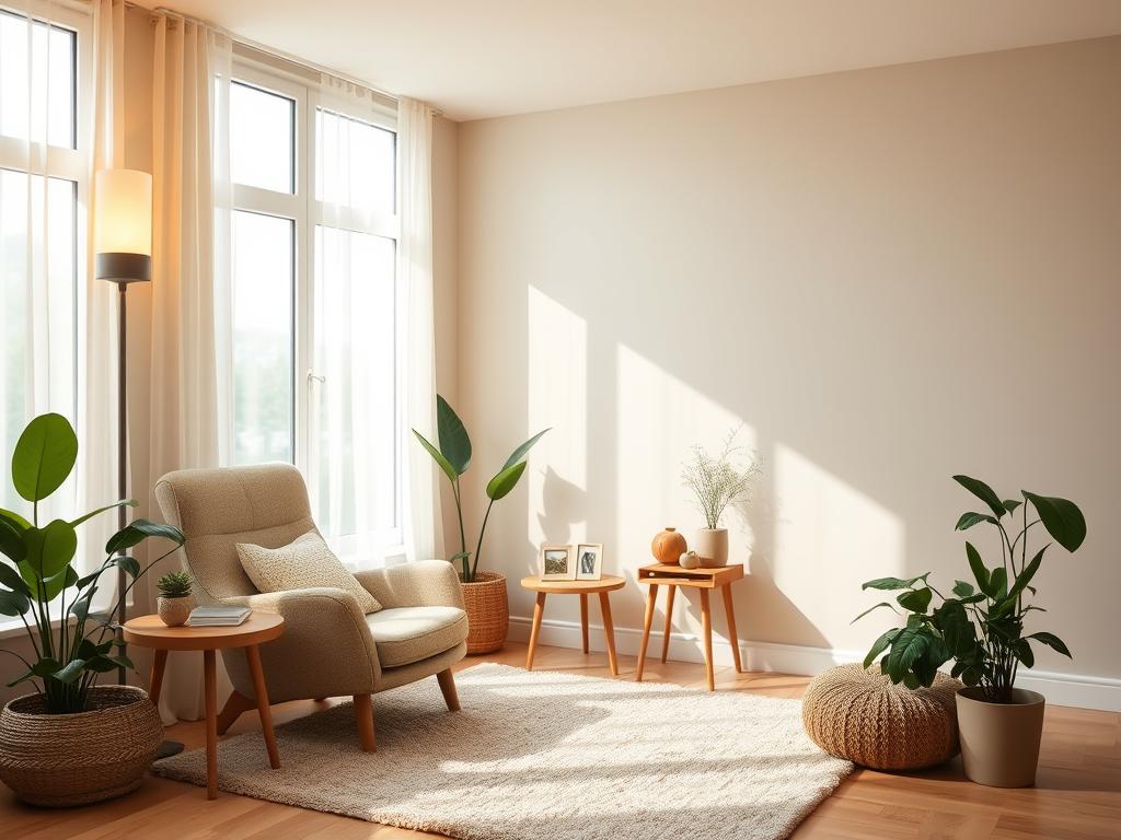 Cantos relaxantes com móveis de canto