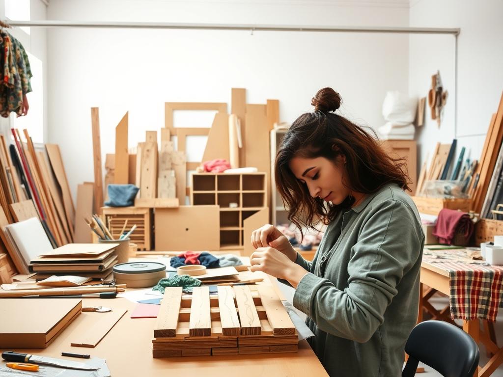 projetos DIY com materiais acessíveis