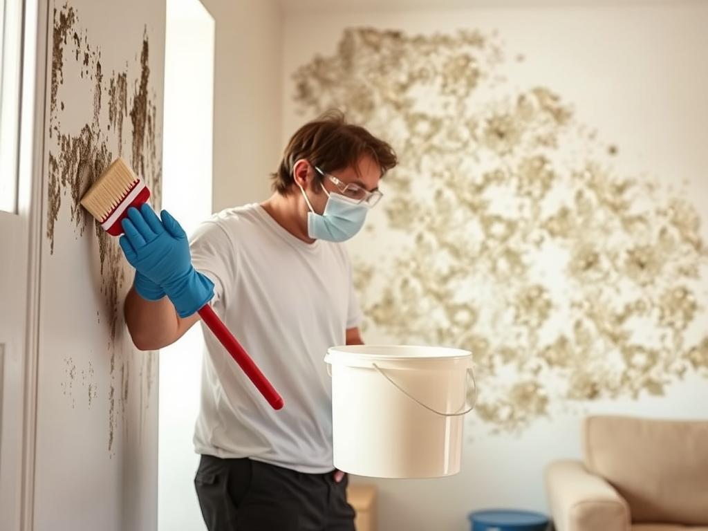 remoção de mofo com água sanitária