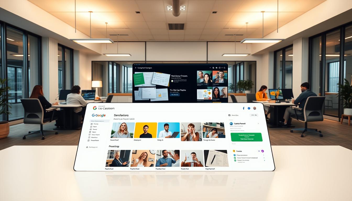 Google Classroom e-learning platform