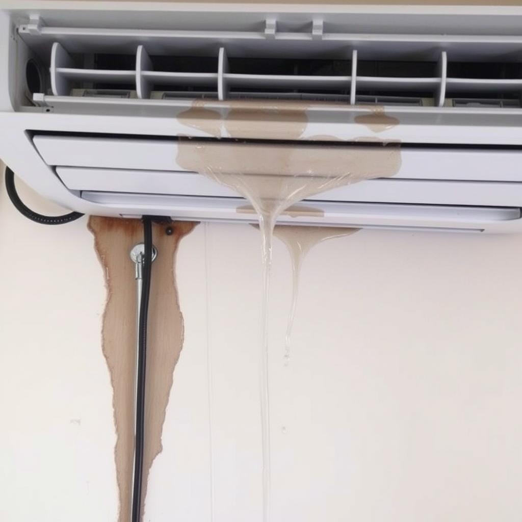 Water leaking from an air conditioning unit in Sydney