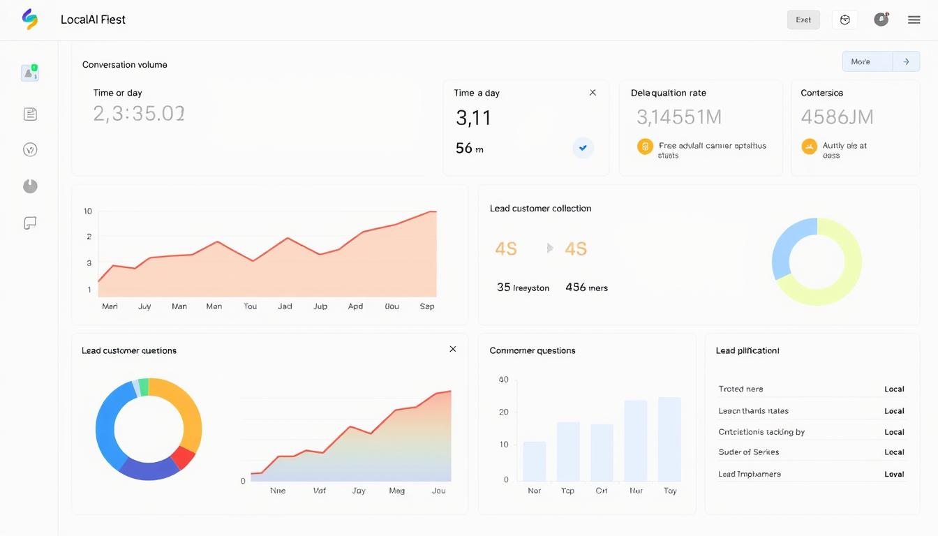 LocalAI Fleet analytics dashboard showing performance metrics