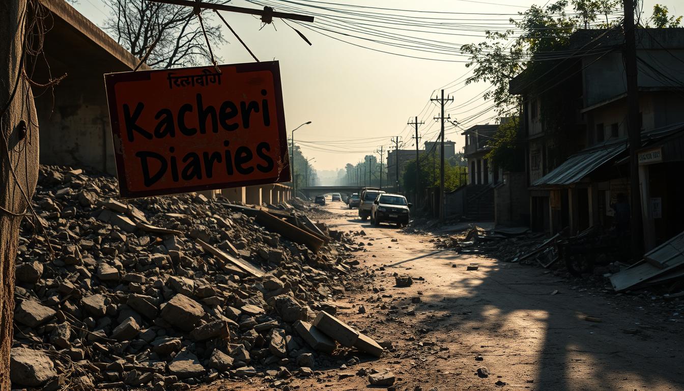 Damaged public infrastructure in Sambhal