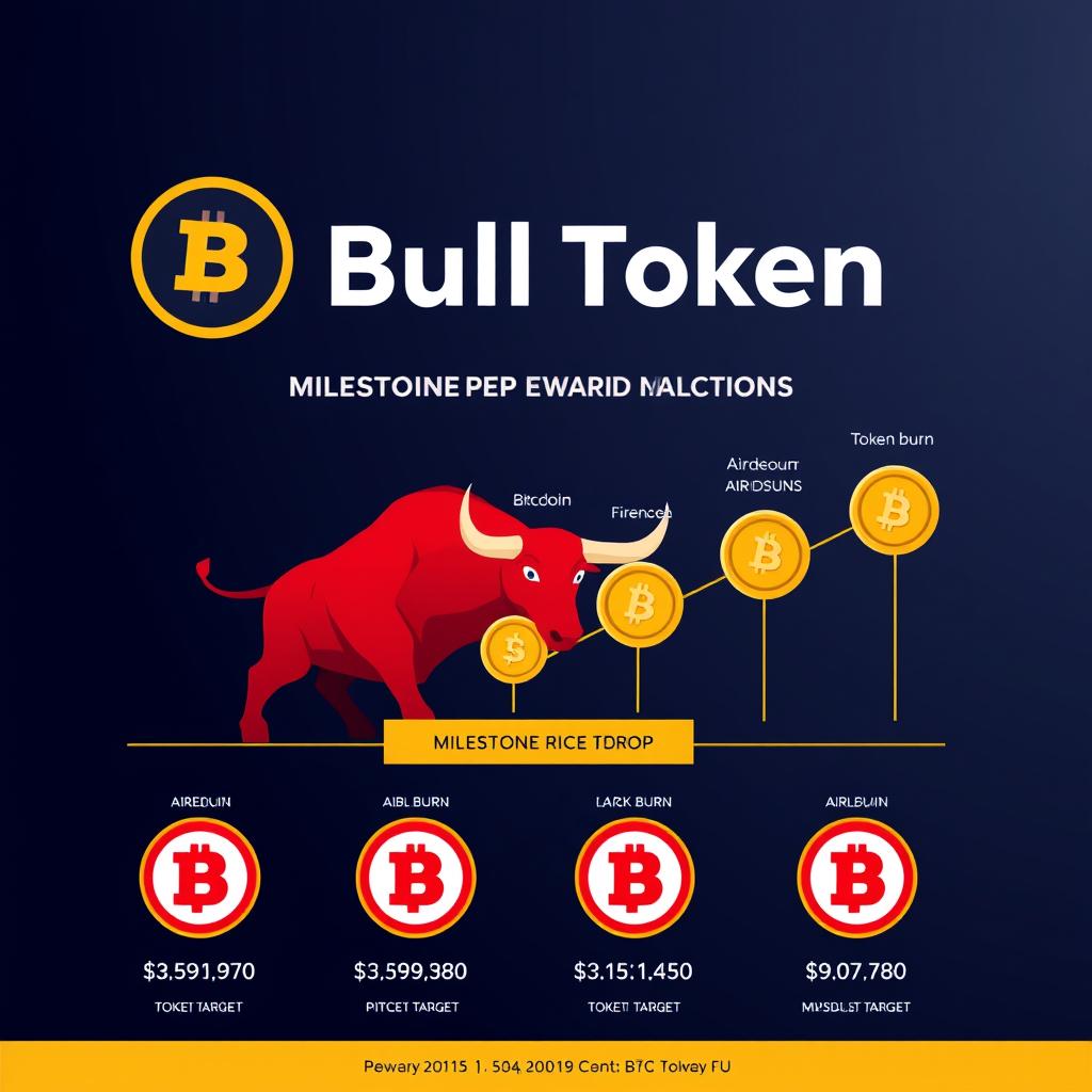 Best Crypto Presales to Invest in 2025: Top Early-Stage Opportunities 11 BTC Bull Token logo and milestone reward system visualization