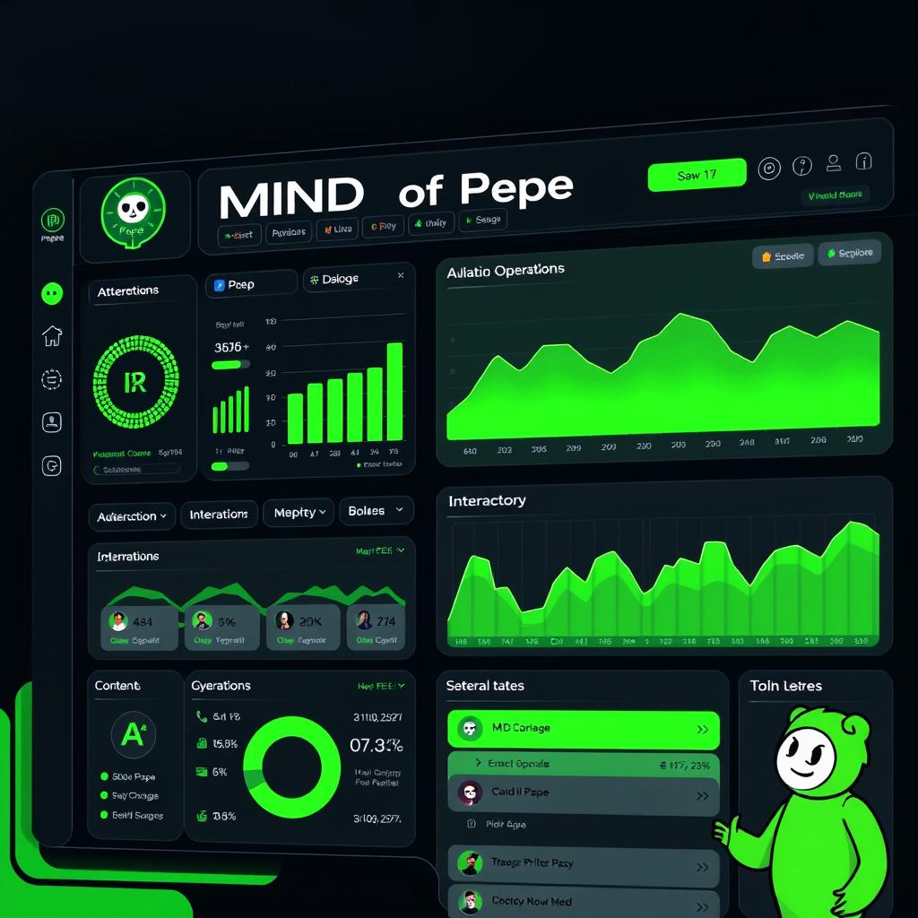 Best Crypto Presales to Invest in 2025: Top Early-Stage Opportunities 17 MIND of Pepe AI agent interface showing autonomous operations and analytics