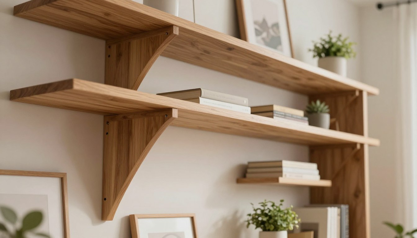 Holzregal ohne Bohren Stabilität