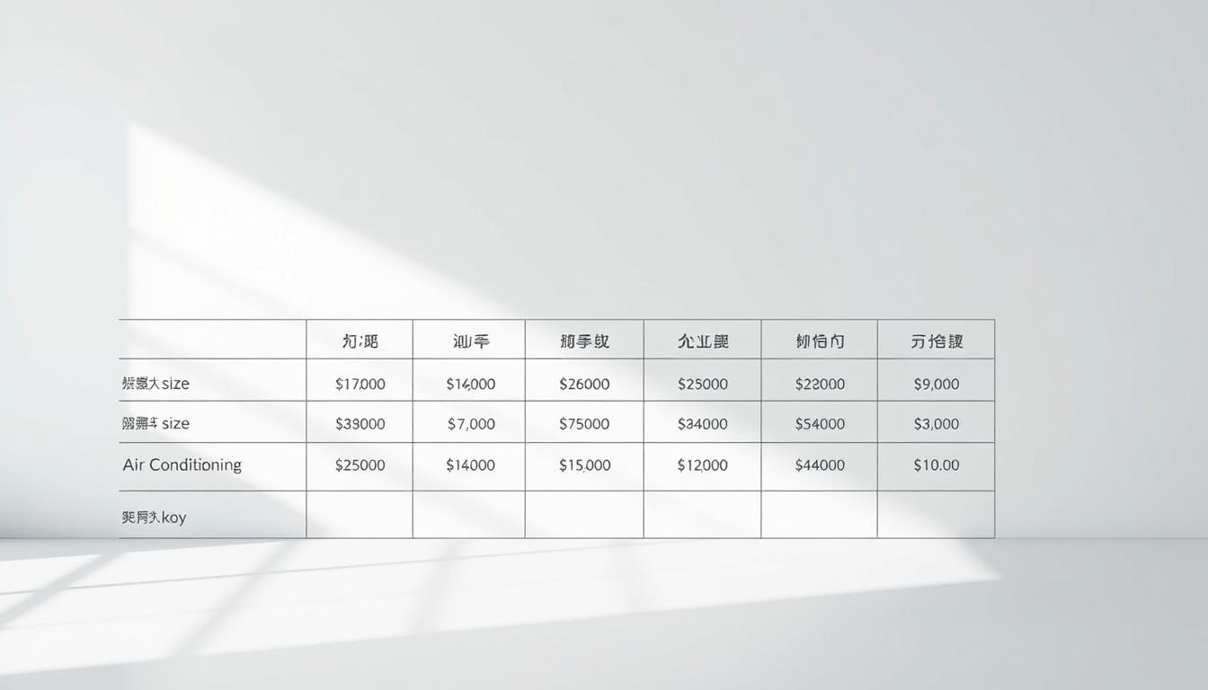 業務用エアコン料金相場表