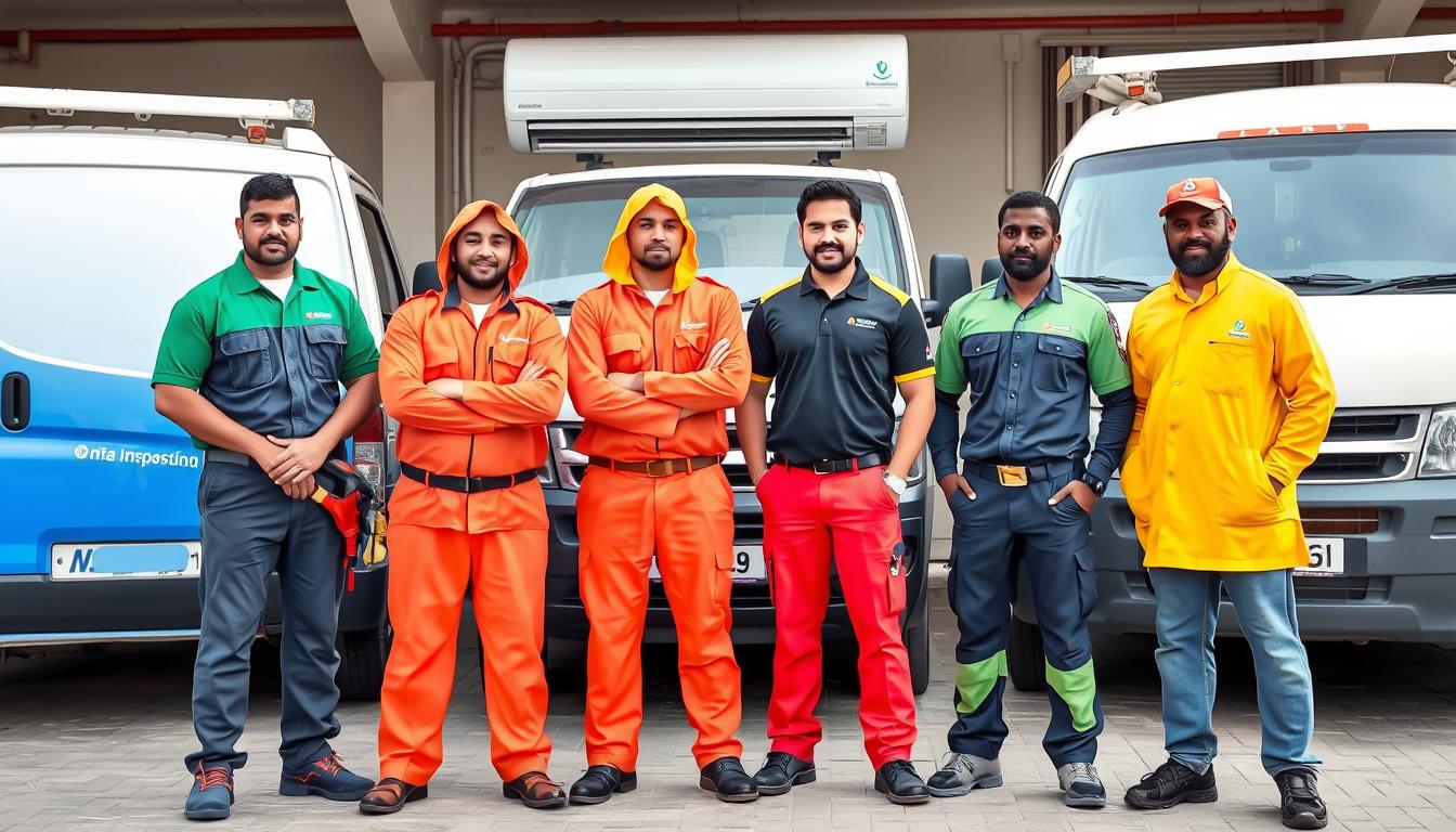 Team of AC repair technicians in Ajman