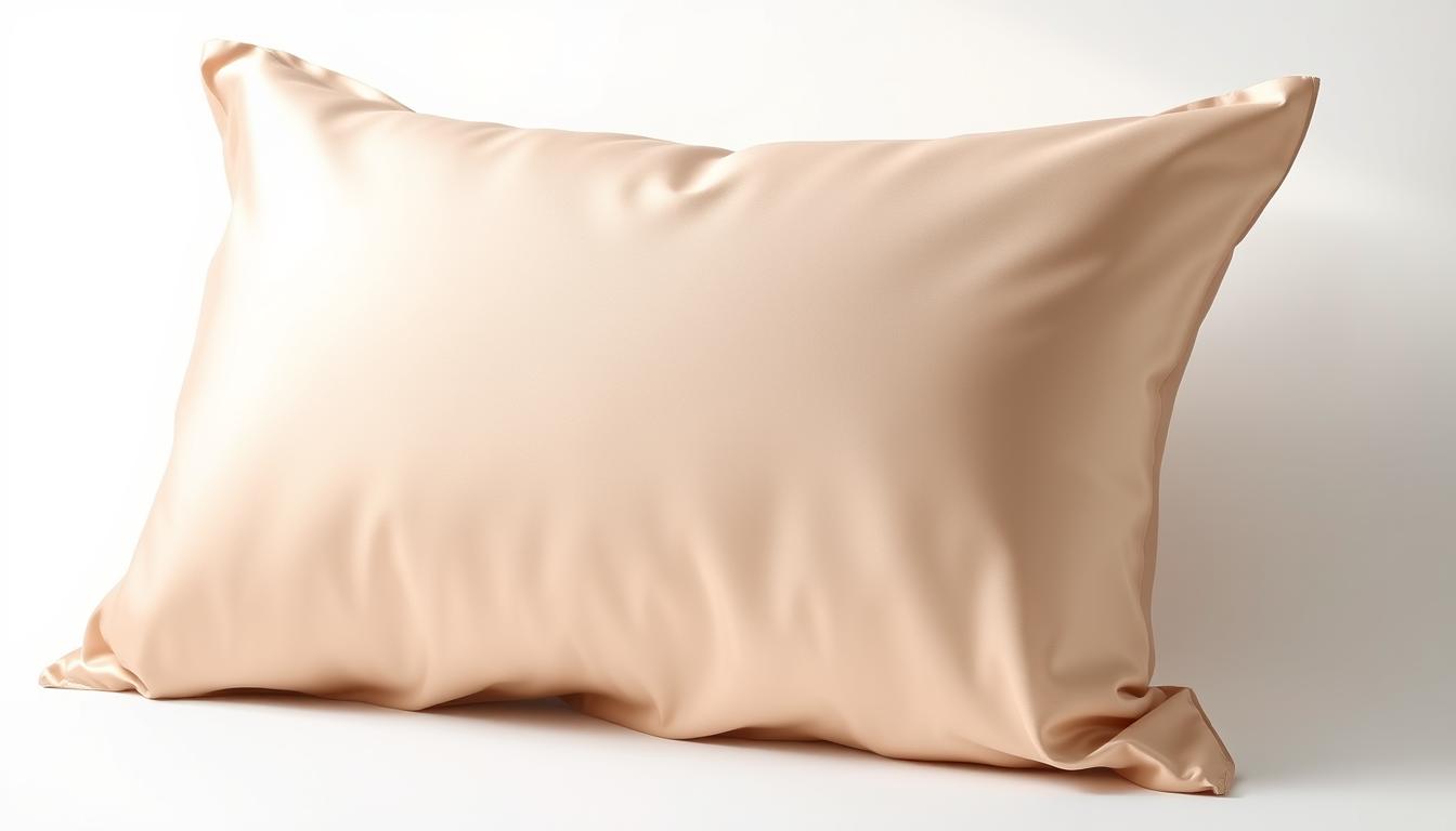A collection of luxurious silk pillowcases in different sizes and colors.